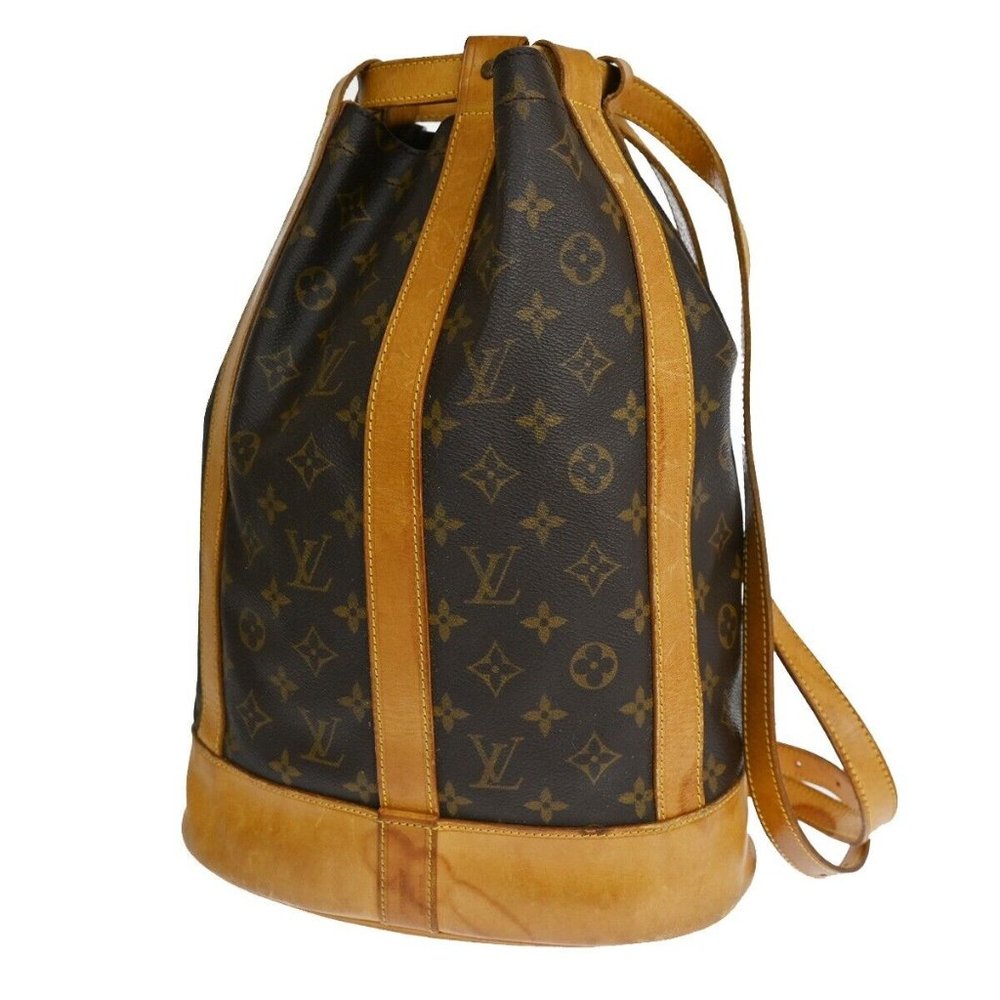 LOUIS VUITTON LV Randonnee PM Shoulder Bag Monogram Leather Brown M42243 35YD458 - Picture 6 of 16